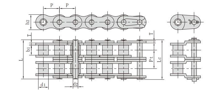 <font color='red'>60H-2</font>_旋耕機(jī)鏈條_農(nóng)機(jī)鏈條