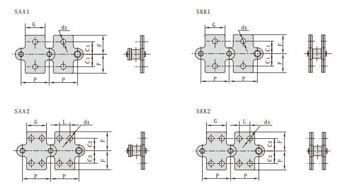 <font color='red'>C2060H</font>_C212AHL_雙節距輸送鏈