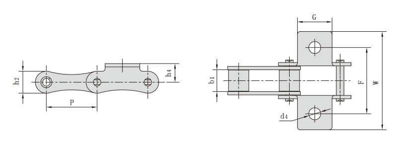 <font color='red'>S52</font>LF1K1_S型鋼制農(nóng)機鏈附件