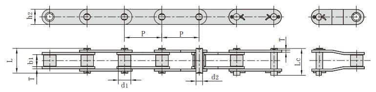 <font color='red'>C2080H</font>_雙節距小滾子加厚輸